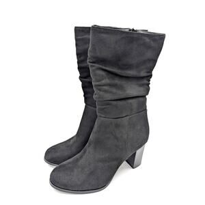 New York & Company Amena Tall Black Heel Boots Women's Size US9 EU40